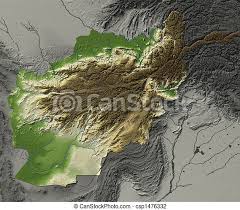 Detailed map of cities in afghanistan with photos. Relief Map Of Afghanistan Shows Major Cities And Rivers Surrounding Territory Greyed Out Artificially Colored According To Canstock