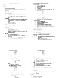 Instruments in this class are plucked (stringes instruments). Mapeh Reviewer Grade 8 3rd Quarter Transmission Medicine Virus