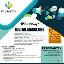 Lowongan kerja pt pjb lulusan sma smk d3 s1 semua jurusan terbaru juni 2021. Pt Usmantex Mari Bergabung Bersama Sobat Loker Magelang ÙÙŠØ³Ø¨ÙˆÙƒ