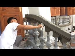 Our handrails are perfect for concrete steps and walkways, and are a great way to complete your property. How To Build A Precast Balustrade Creative Installation Beautiful House Porch Railing Youtube