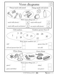 Venn Diagrams Part 2 Math Worksheets Venn Diagram 1st Grade Math Worksheets