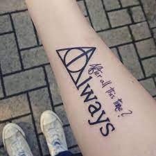 The harry potter book and movie series' are rife with memorable quotes and these short lines would make great tattoos. Show Us Your Harry Potter Inspired Tattoos Always Tattoo Always Harry Potter Tattoo Harry Potter Tattoos