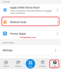 Biasanya jika kita mengisi kode referral, maka orang yang memberi tahu kita kode tersebut mendapatkan untung, begitu juga dengan kita akan diberi sedikit imbalan untuk memasukkan kode tersebut. Kode Referral Dana Terbaru Untuk Pengguna Baru Dan Cara Inputnya