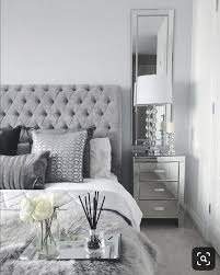 Black And Silver Bedroom Designs Grey And White Bedroom Ideas Create Rooms Of High Class Decoholic In 2020 Mirrored Bedroom Furniture Bedroom Interior Silver Bedroom