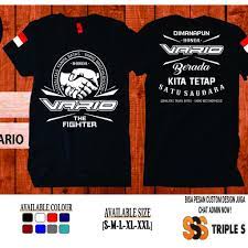 Atau juga kalian koleksi untuk penyemangat kamu sendiri. Kaos Club Motor Vario Brotherhood Loyalitas Tanpa Batas Kaos Vario Community Sablon Putih Premium Shopee Indonesia