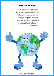 Amica Terra Poesia Giorno Della Terra Le Idee Della Scuola Educazione Ambientale