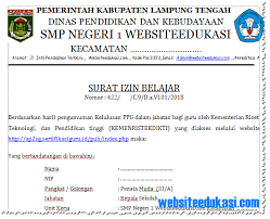 Format Izin Mengikuti Ppg Ppgj Tahun 2019 Websiteedukasi Com