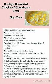 Chicken Sweetcorn Soup Slimming World Slimming World Soup Recipes World Recipes Chicken And Sweetcorn Soup
