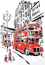 Image Via We Heart It Britain Cool Drawing London Uk Double Decker Bigredbus England London London Art Oxford Circus