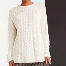 The actual knitting process usually takes two to three days. Bdg Sweaters Bdg Uo Cream Cable Knit Elbow Patch Sweater Sz S Poshmark