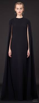 Understated Elegance Long Black Cape Dress With Clean Minimal Silhouette Elegant Simplicity Haute Couture Gown Fashion Fashion Show Dresses