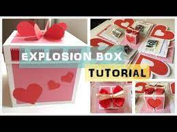 Handmade birthday explosion box complete. Diy Crafts How To Make An Exploding Box Card Explosion Paper Gift Box Scrapbooki Birthday Explosion Box Explosion Box Tutorial Diy Birthday Explosion Box