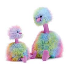 This Cuddly Rainbow Hued Critter Is A Fun And Fluffy Playtime Companion For Your Little One 13 Height Polyester With Plastic Pom Pom Crafts Pom Pom Jellycat