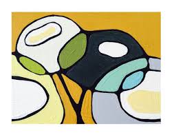 Modern Poppy Print With Yellow 8x10 Or 11x14 Mid Century Etsy Mid Century Wall Art Mid Century Art Etsy Wall Art