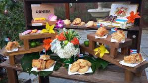 Passion fruit & ginger fizz cocktail with cachaca (latin white rum) ginger infused simple syrup mint garnish. Havana Nights Theme Party Decorations Novocom Top