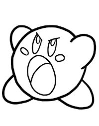 Kirby Angry Kirby Coloring Pages Angry Kirby Coloring Pagesfull Size Image Coloring Pages Kirby Coloring Books