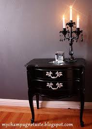 Done With Rustoleum Primer And Glossy Black And Handles In Metallic Silver Beautiful Love This Furniture Rehab Furniture French Provincial Furniture