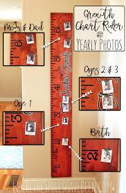 How To Make A Growth Chart Ruler With Yearly Photos