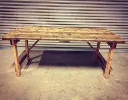 Buy coffee table legs and get the best deals at the lowest prices on ebay! Secondhand Prop Shop Vintage Rustic Wedding Rustic Reclaimed Wooden Tables Trestle Or Folding Legs