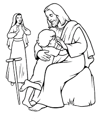 Various simple coloring book pages celebrating the life of christ (also see the apostles and the parables sections). Free Printable Jesus Coloring Pages For Kids