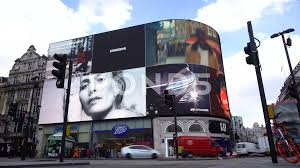 Piccadilly Circus Video Wall Advertisements Timelapse during Daytime in  London