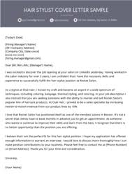 Esthetician Cover Letter Sample For Download Writing Tips