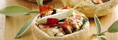 Gefullte Champignons Mit Blauschimmelkase Rezept Gefullte Champignons Rezepte Lebensmittel Essen