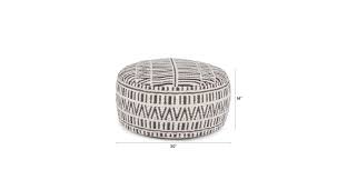 Check spelling or type a new query. Large 30 Round White Charcoal Handmade Fabric Pouf Bamba Article