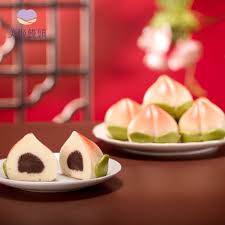 美姬饅頭- 極品壽桃鮮乳紅豆包-6入-50g顆｜媽咪愛