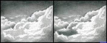 Using a good eraser to cut and drag highlights in the clouds is always easy to do. How To Draw Realistic Clouds Draw Clouds Step By Step Other Landmarks Places Free Online Drawing Tutorial Added Cloud Drawing Realistic Drawings Clouds