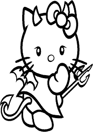 Hello kitty kostenlose malbilder 3. Hello Kitty Meerjungfrau Ausmalbild