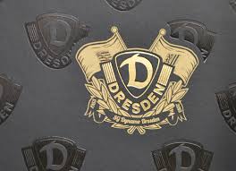 1954 war nunmehr der wunsch der politischen. Einladungskarte Dynamo Dresden Mit Heissfolienpragung Effektiv Druck Veredelung E K