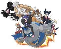 The kanto elite four are specialists in the four least common types in the game, and two of them (agatha with ghost and lance with dragon) use types that have themselves as a weakness. File Unova Elite Four Adventures Png Bulbapedia The Community Driven Pokemon Encyclopedia