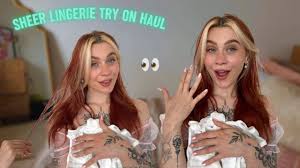 4K Lingerie Try On Haul | Multiple Transparent Sets | Caitlinscorner -  YTboob
