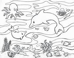 Under the sea coloring pages free. Coloring Pages For Kids Under The Sea Drawing With Crayons