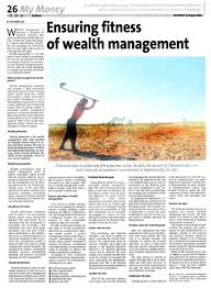 Ensuring Fitness Of Wealth Management 16 Aug 2003 Whitman