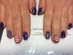 Stripes and rhinestones mani photo by the nailasaurus. Memorial Day Nail Art Blurmark
