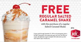 Birthday In A Box Promo Code Pinned November 23rd Second Caramel Shake Free At Jack In The Box Restaurants Coupon Via The Coupons App Jack In The Box Shakes Caramel