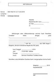 Ketua prodi diharapkan menghadiri dan memberikan sambutan pada kegiatan tersebut. Contoh Undangan Seminar Ptk Ilmusosial Id