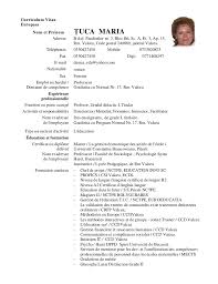 Modèle de cv reconnu par les pays membres de l'union européenne ! Cv Europass Tuca Maria