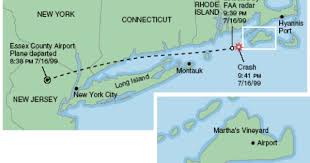 Map Of Jfk Jr S Aircraft Accident Jfk Jr Death Of Jfk Jfk