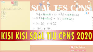 Tes wawasan kebangsaan (twk) untuk mengukur pemahaman sobat tentang pendidikan kewarganegaraan, tes intelegensi umum (tiu) mengukur tingkat analisis sobat dalam angka. Kisi Kisi Soal Tiu Cpns 2020 Tiu Cpns 2020 Youtube