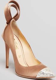 Rousseau at up to 90% off. Jerome C Rousseau Gilliam Bow Embellished Glitter Cap Toe Satin Pumps Shoe Lover Pumps Satin Pumps