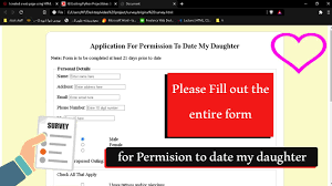 This application will be incomplete and rejected unless accompanied. Coding A Survey Page For Dating My Daughter Youtube