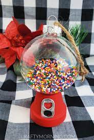 Some person much more clever than myself came up with this idea. Diy Gumball Machine Ornament Crafty Morning