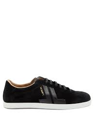 Jl Suede And Leather Trainers Lanvin Matchesfashion Uk