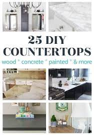 25 Amazing Diy Countertops You Can Make For Cheap Diy Countertops Countertop Makeover Painted Countertops Diy