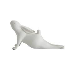 Yoga Bunnies Rabbit Figurine Figurines Downward Dog Yoga