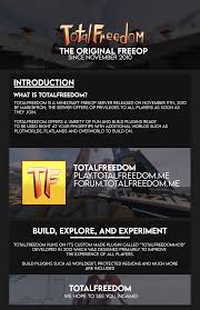 Ever wanted an awesome minecraft creative server with massive plots, free worldedit, awesome staff, a great community and much much more? Totalfreedom 1 16 3 Freeop Free Worldedit 30 Plugins Free Creative Bending And More Pc Servers Java Edition Servers Minecraft Curseforge
