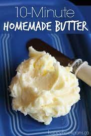 10 Minute Homemade Butter Recipe Homemade Butter Recipes Butter Recipe
